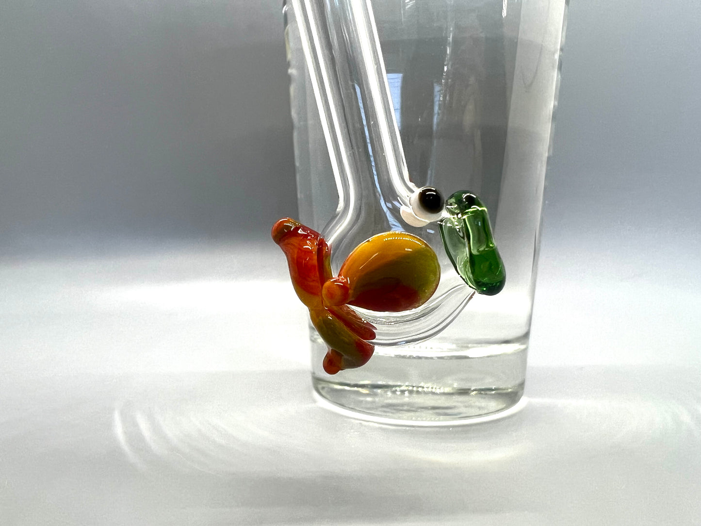 Fish Glass Straw- Autumn Stripes