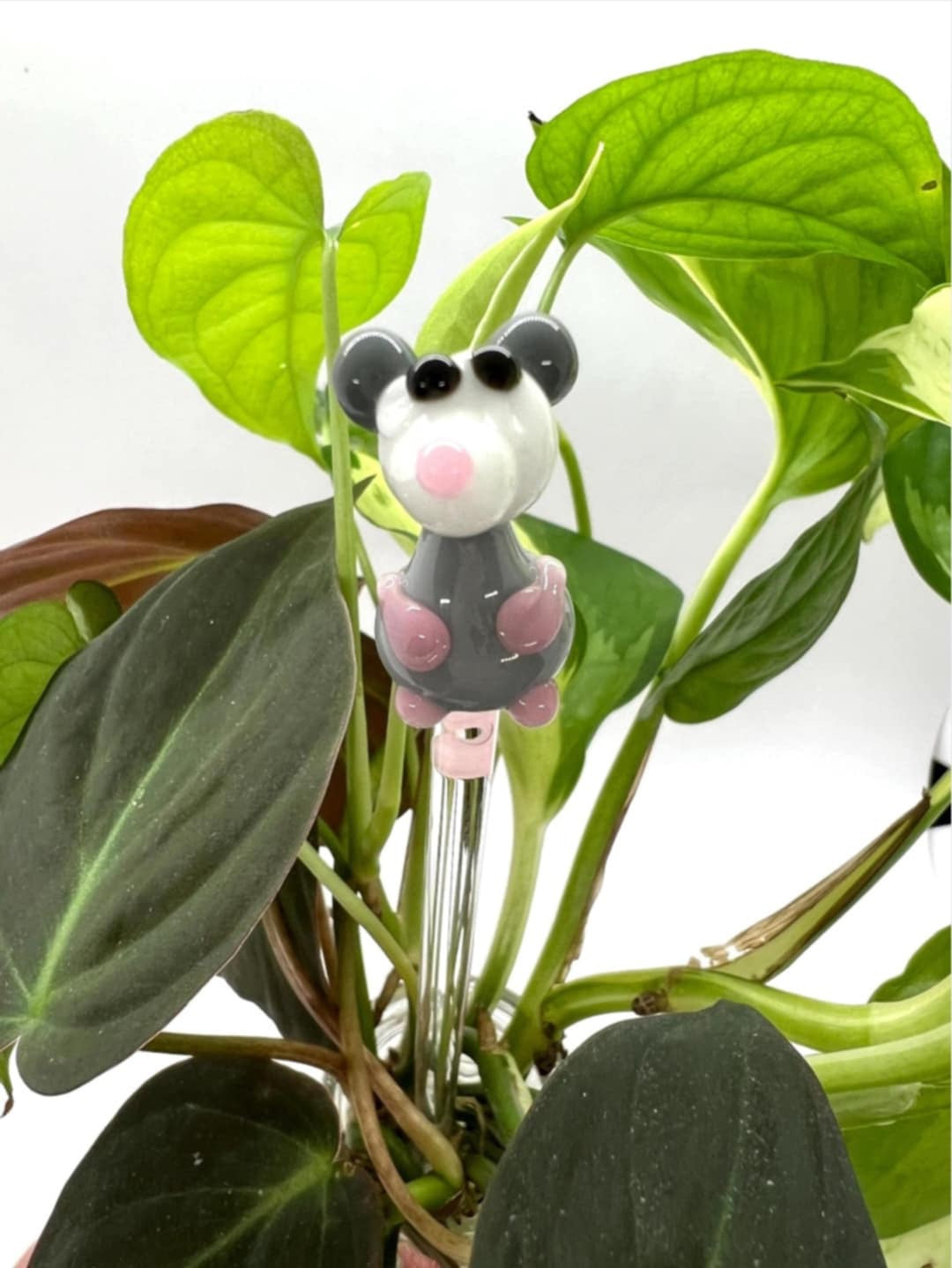 Possum Glass Plant Stake