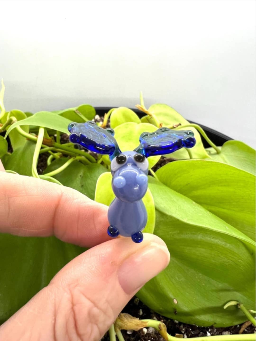 Blue Moose Plant Stake