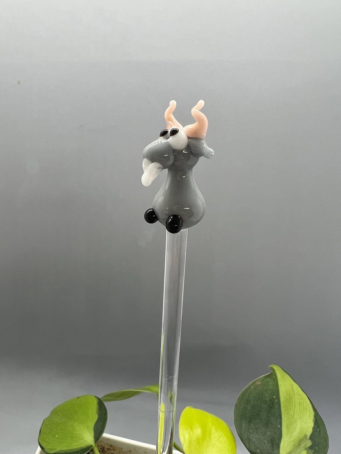 Goat Glass Plant Stake
