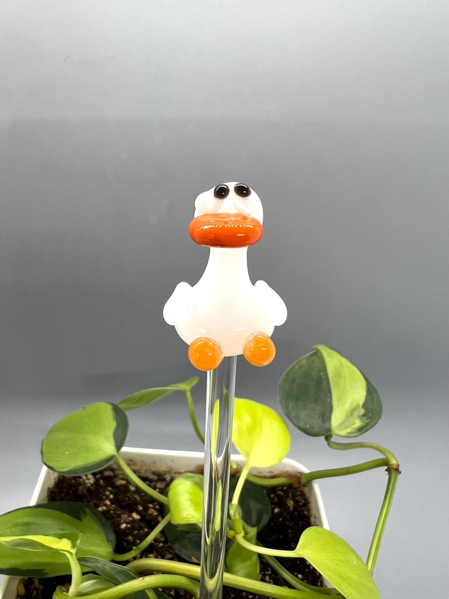 Goose Glass Plant Stake