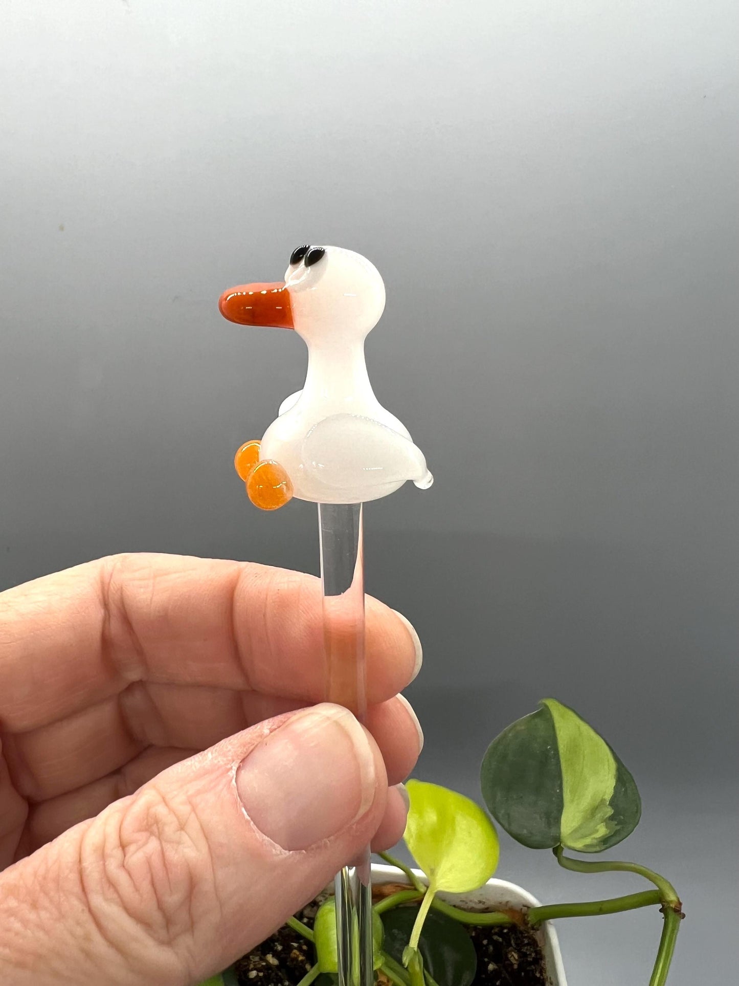 Goose Glass Plant Stake