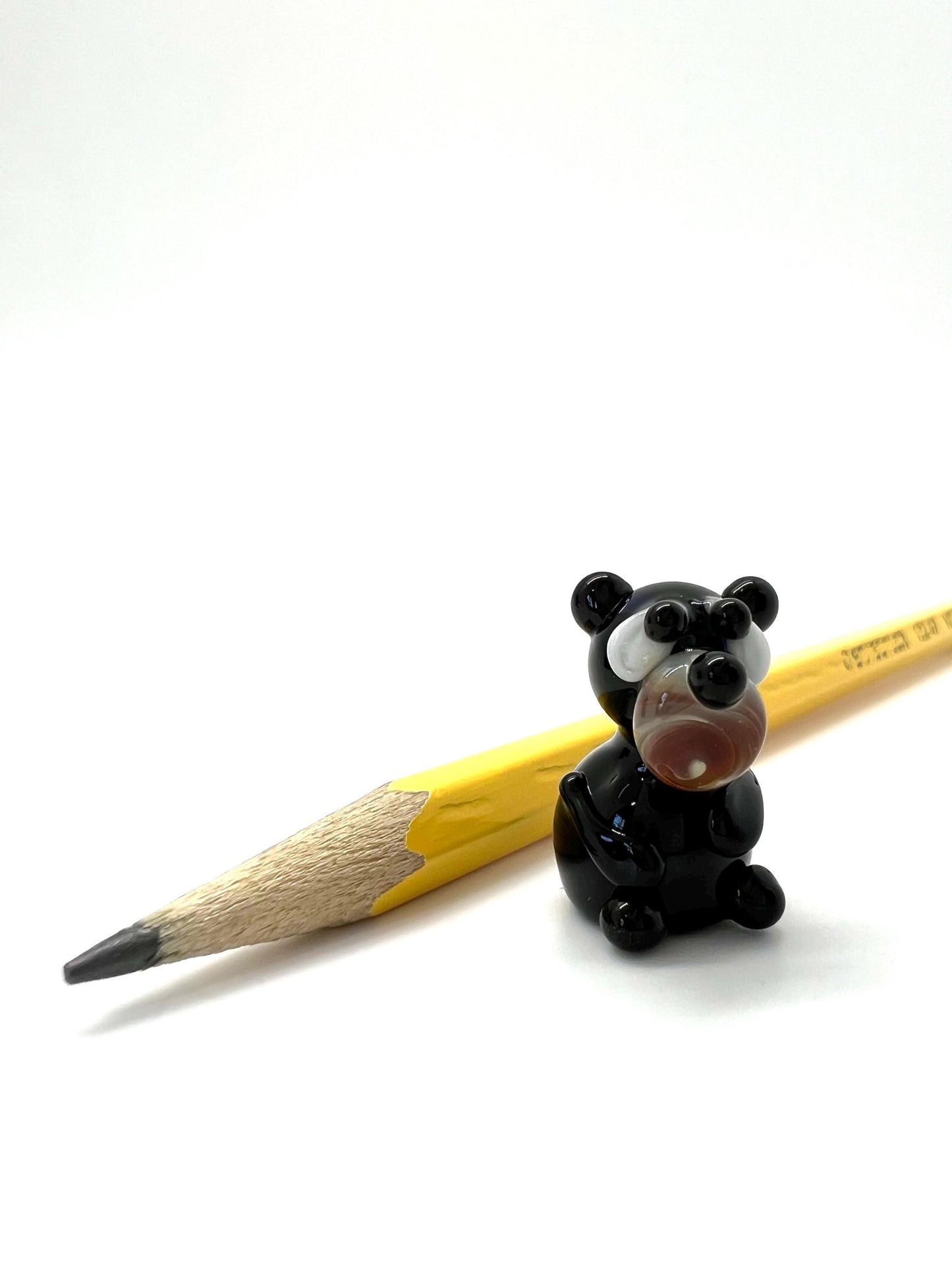 Black Bear Miniature Glass Figurine