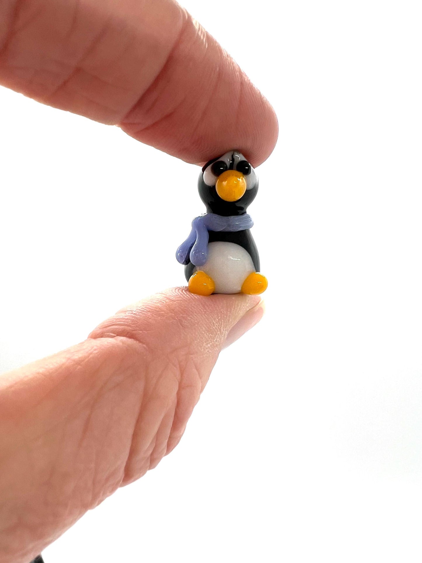 Penguin Miniature Glass Figurine