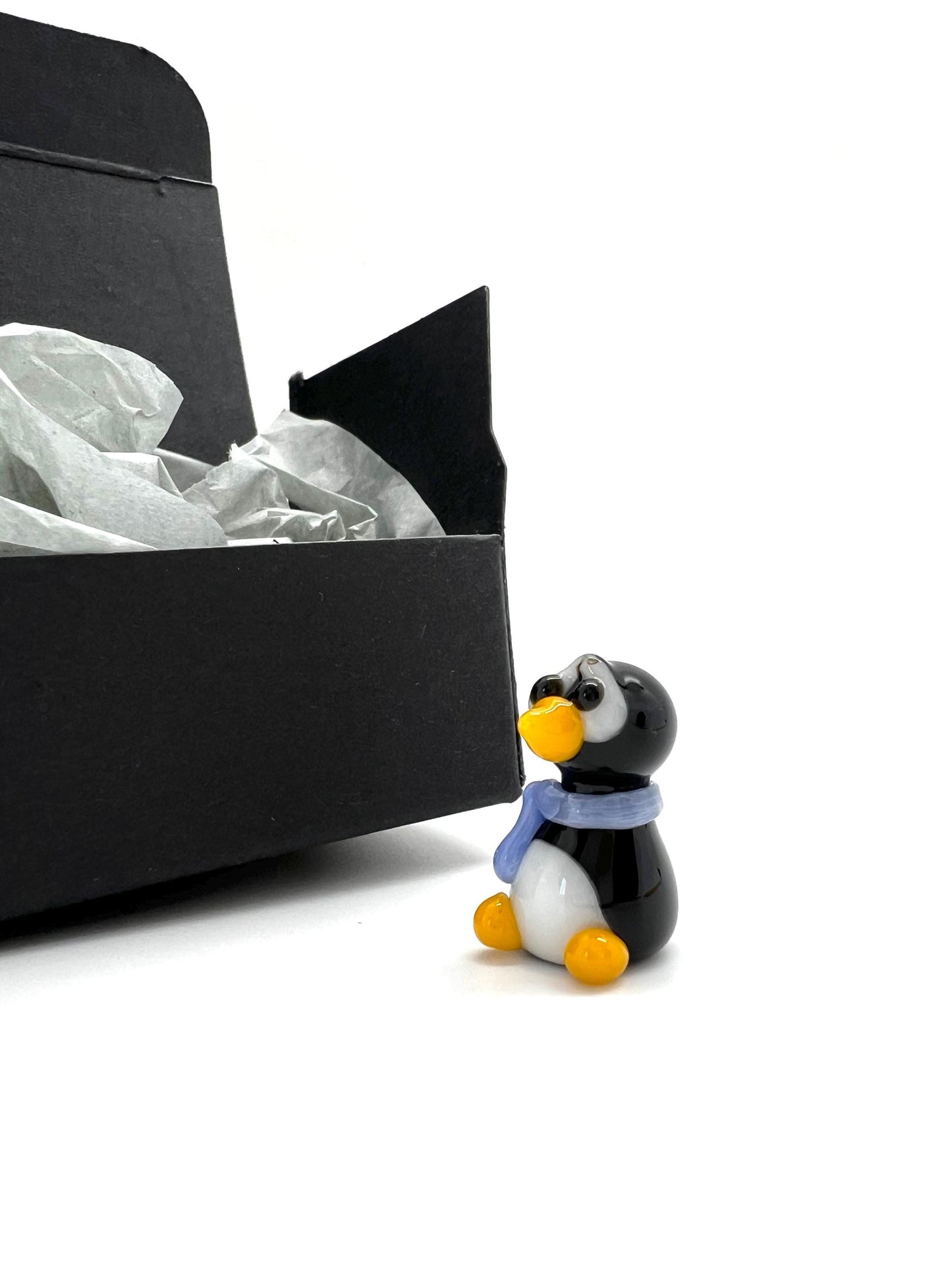 Penguin Miniature Glass Figurine