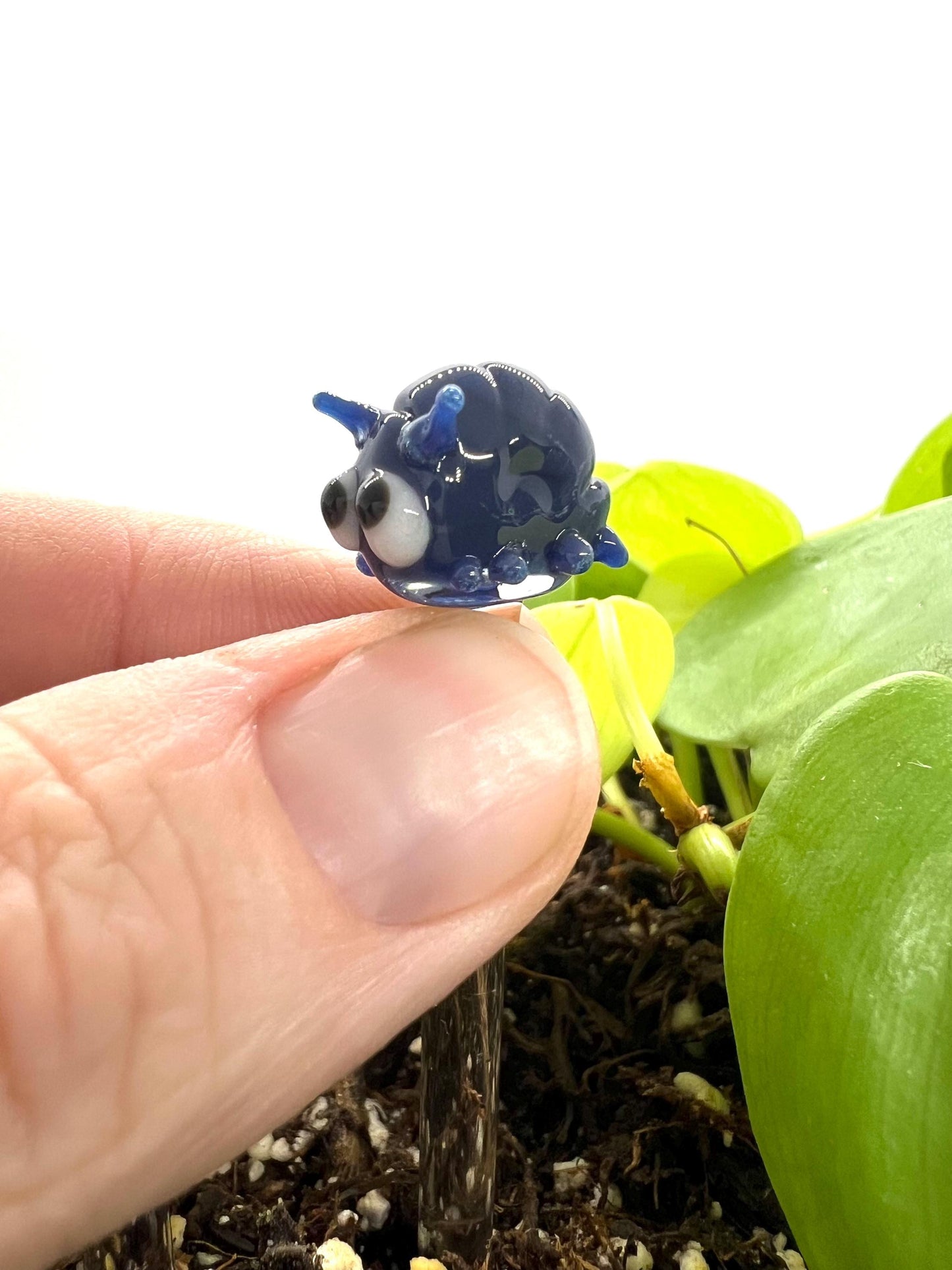 Roly Poly Glass Plant Stake