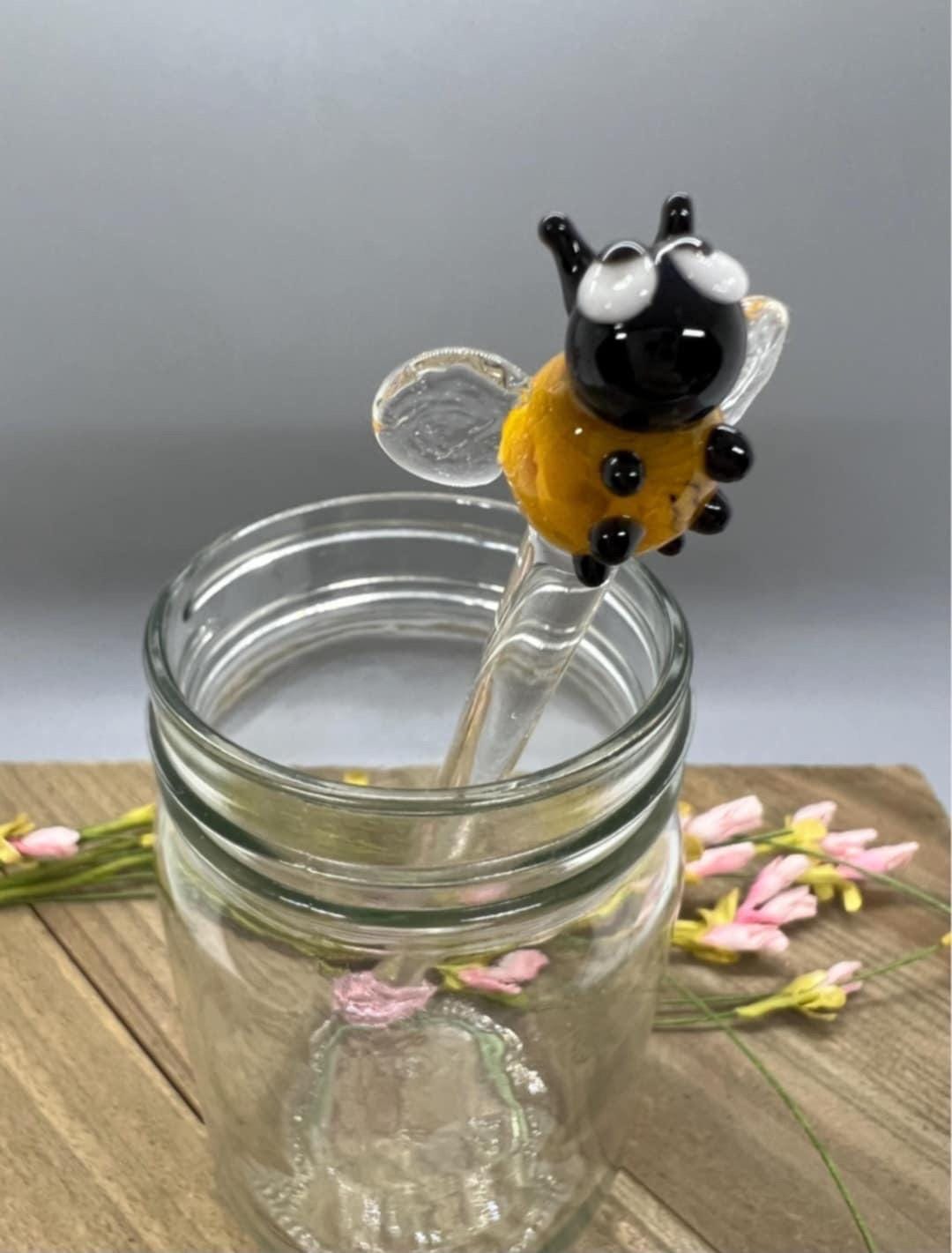 Bee Honey Dipper Stick- Pink Hive