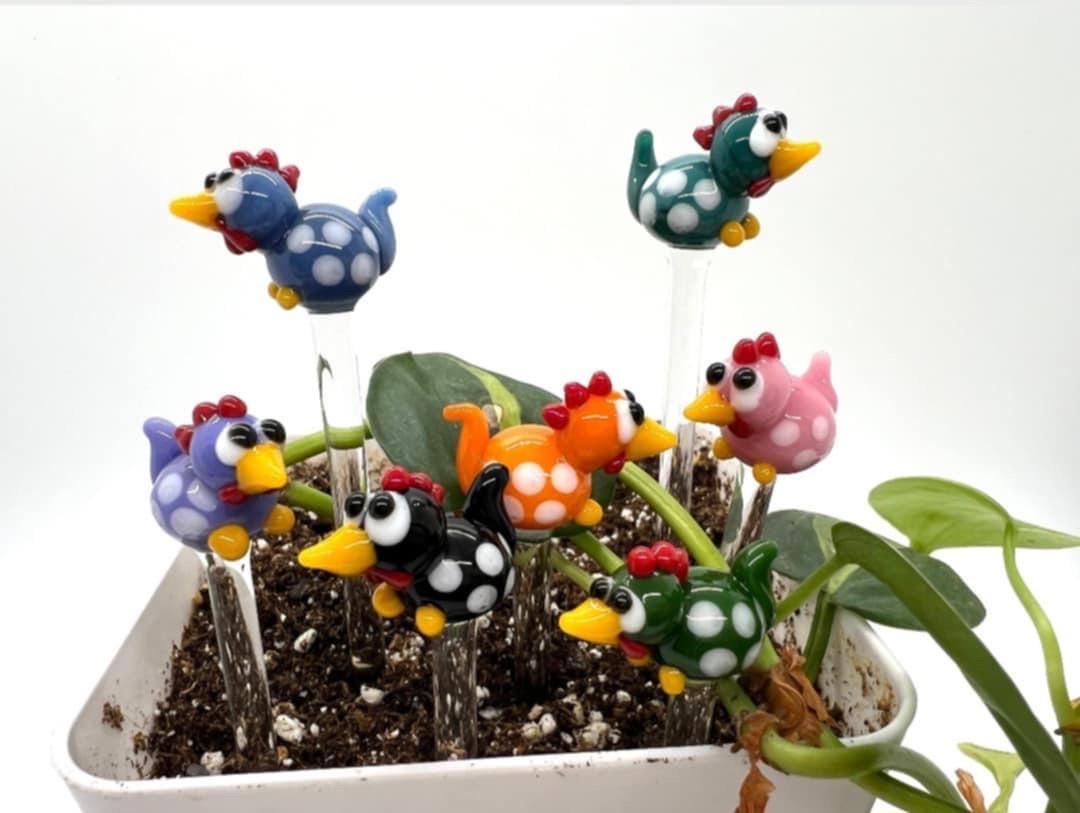 Chicken Plant Stake- Choose Your Favorite Color