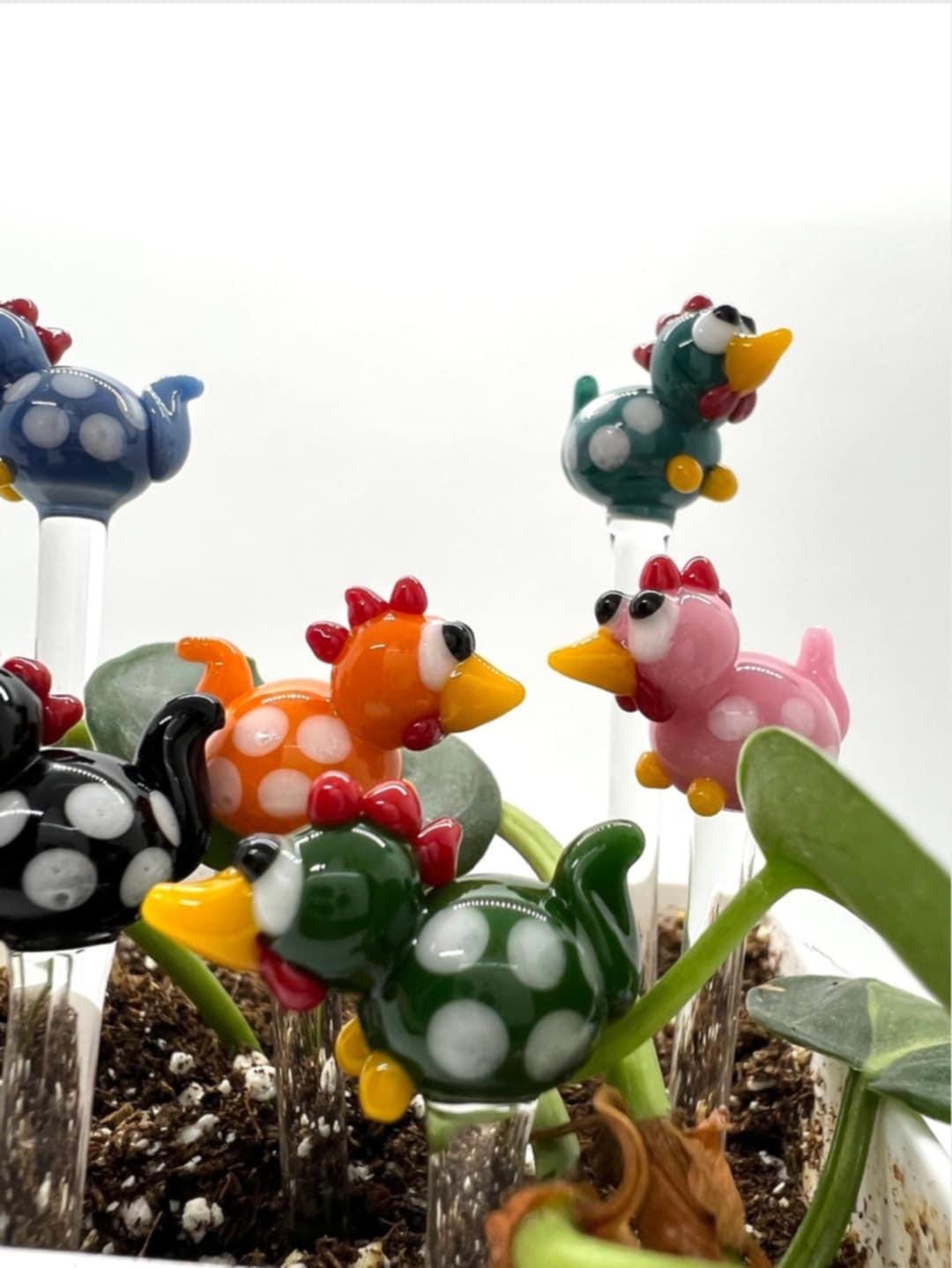 Chicken Plant Stake- Choose Your Favorite Color