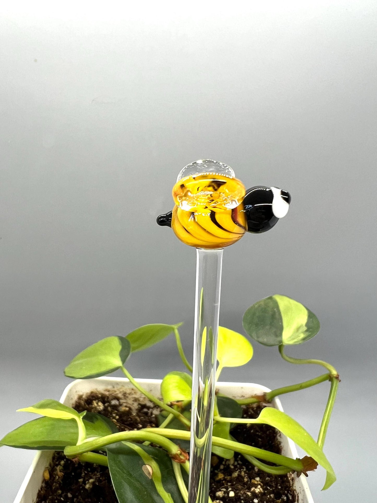 Bumble Bee Glass Plant Stake