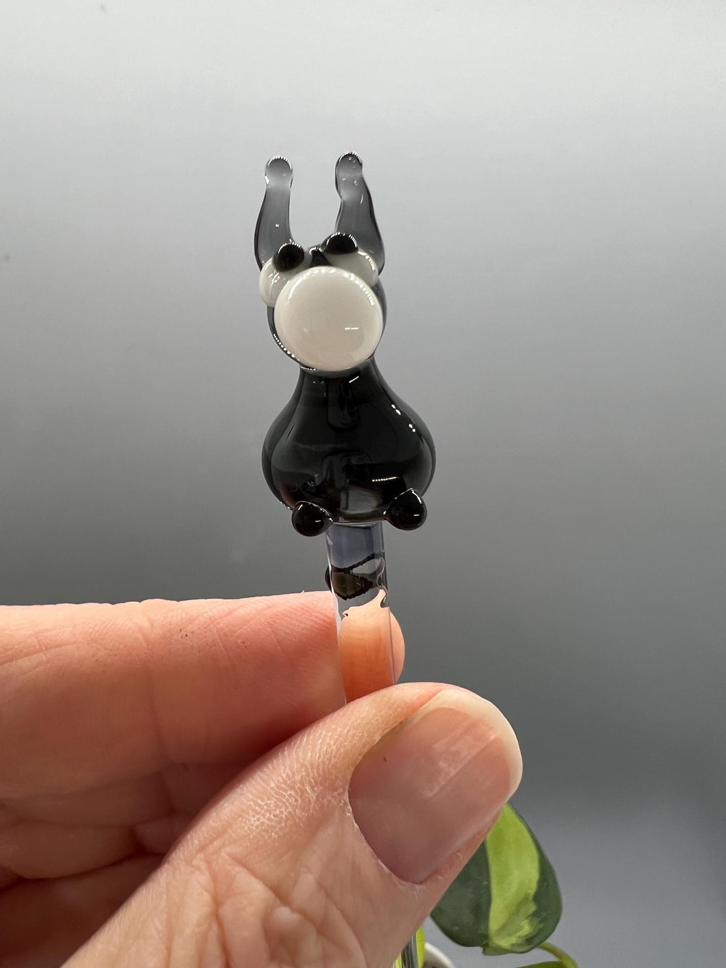 Donkey Glass Plant Stake