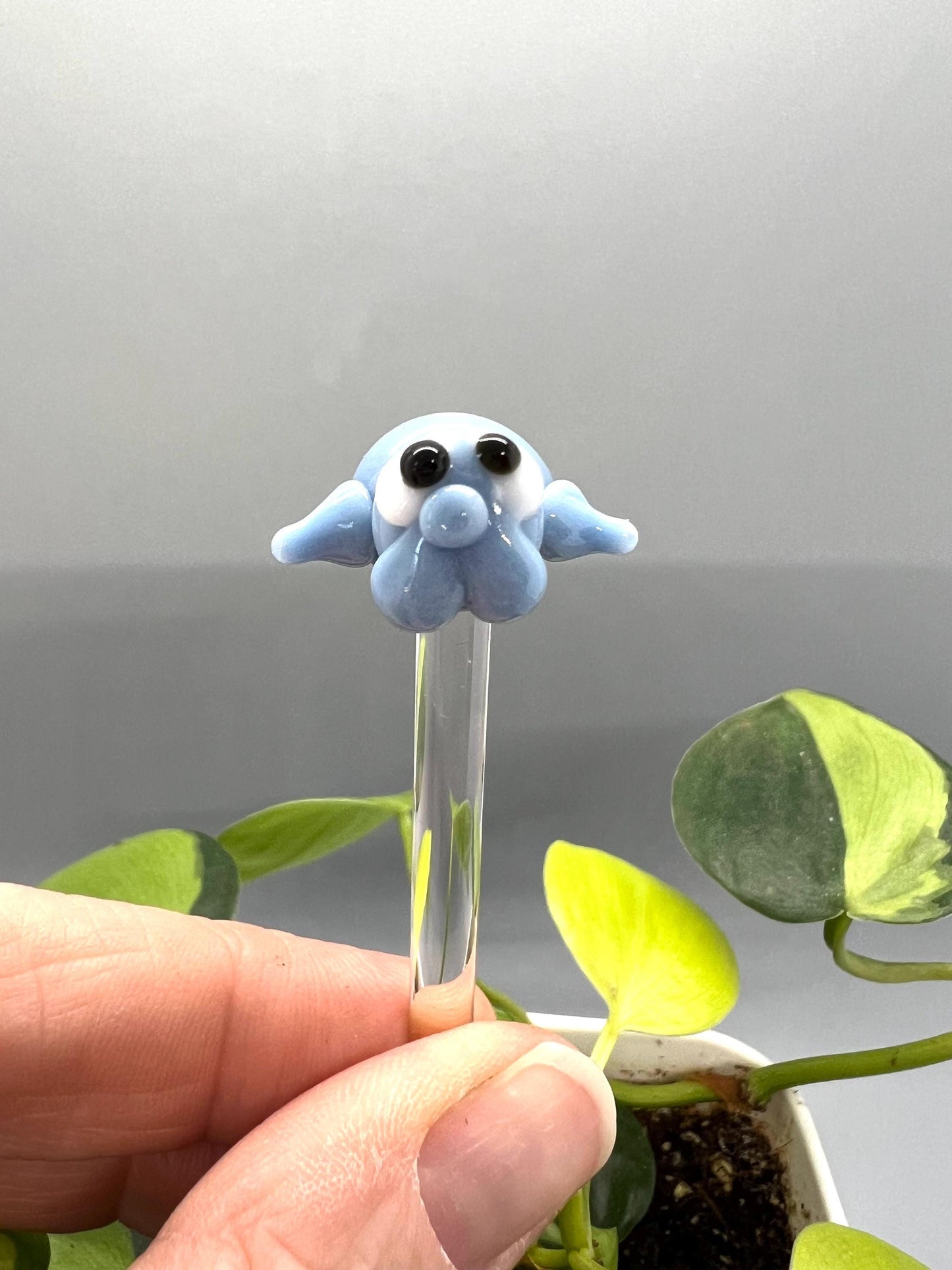 Manatee Glass Plant Stake