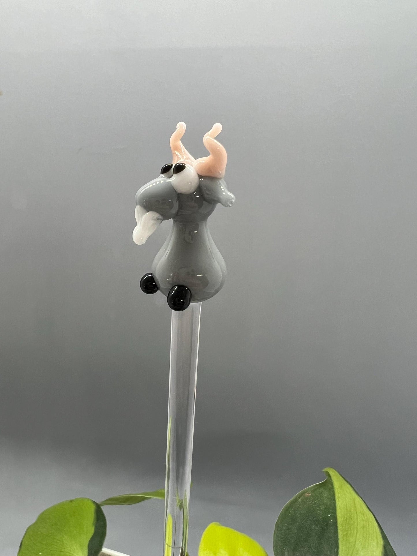 Goat Glass Plant Stake