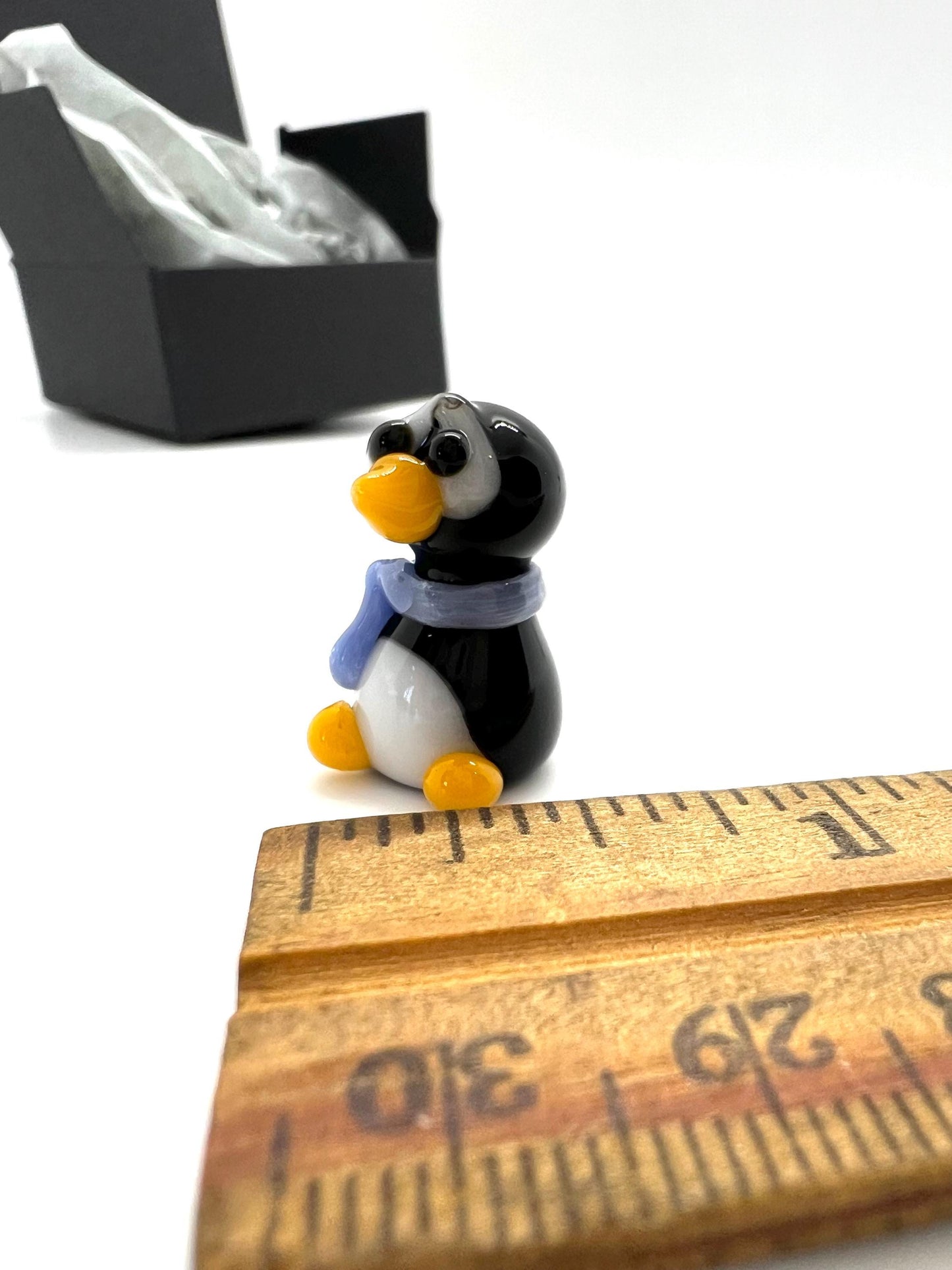 Penguin Miniature Glass Figurine