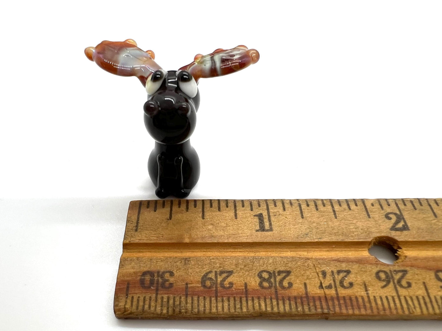 Moose Miniature Glass Figurine