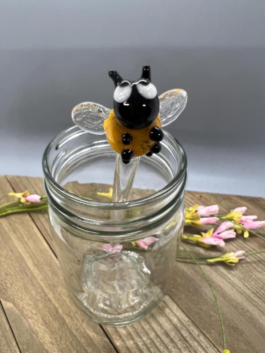 Bee Honey Dipper Stick- Pink Hive
