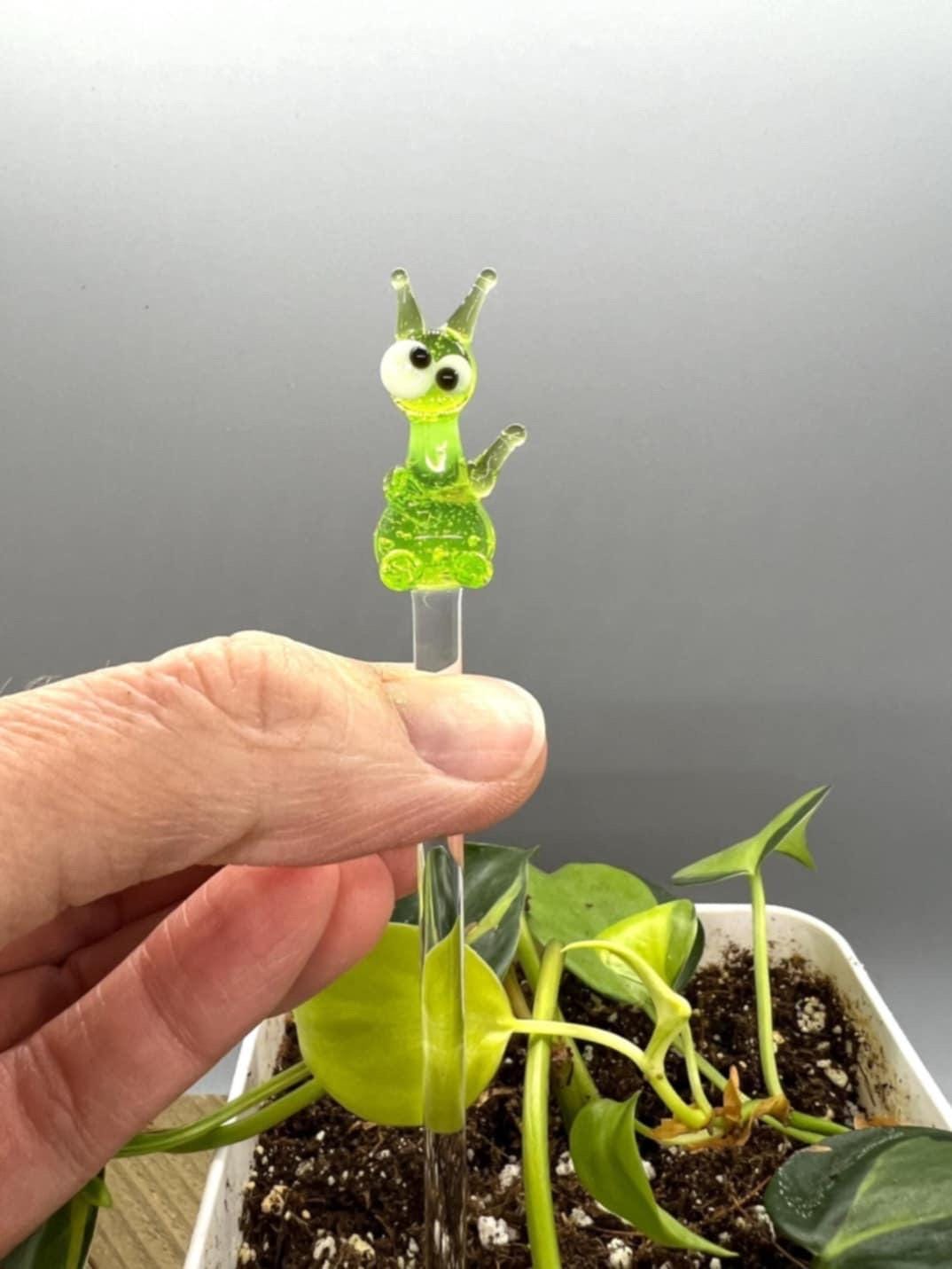 Alien Glass Plant Stake