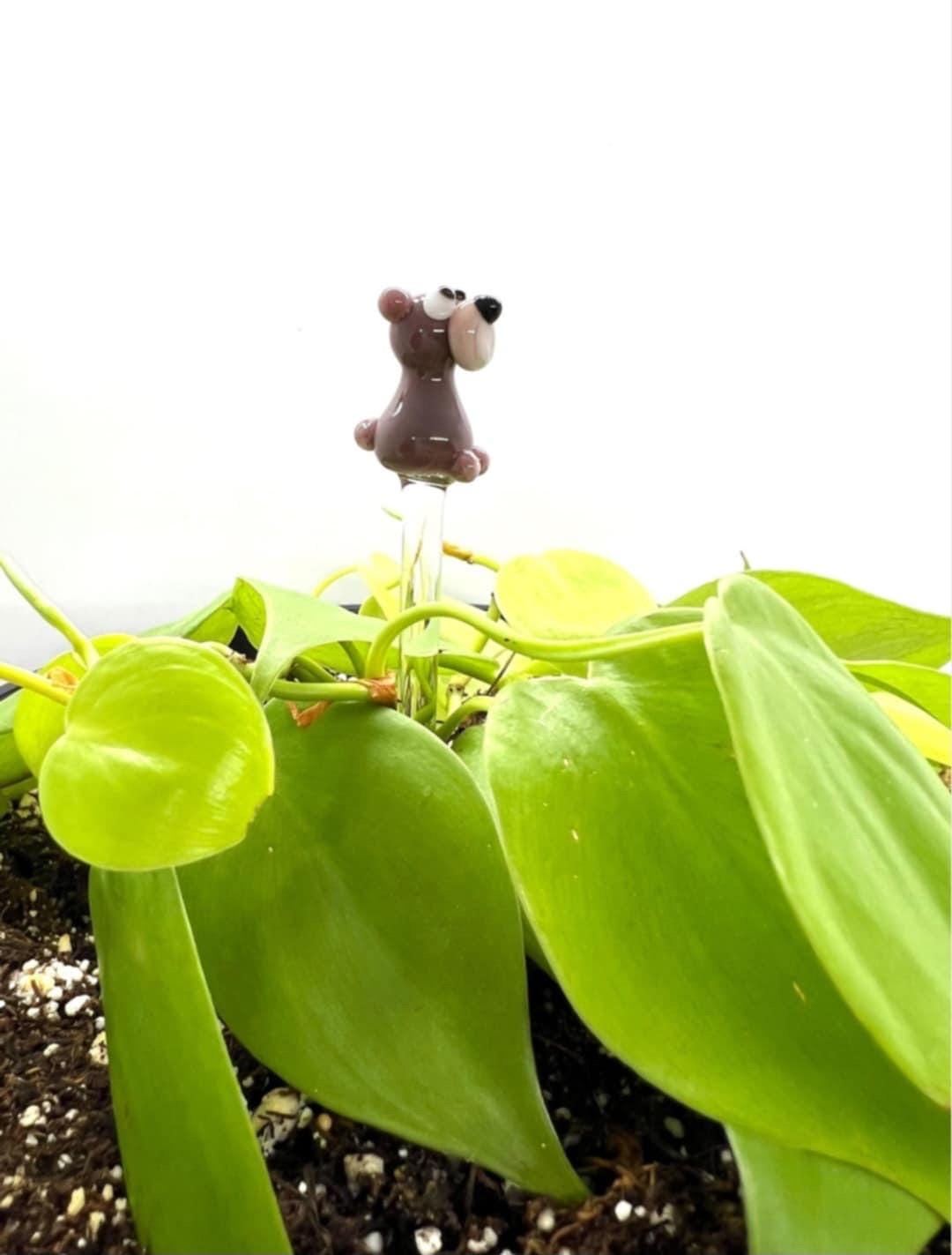 Brown Grizzly Bear Plant Stake