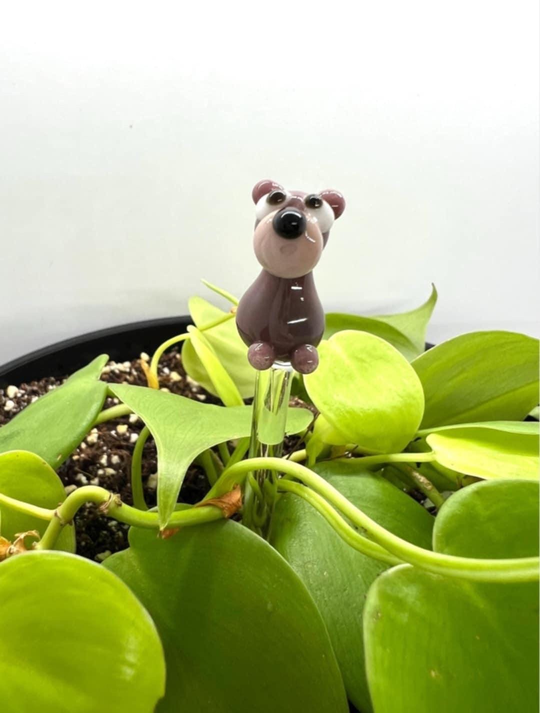 Brown Grizzly Bear Plant Stake