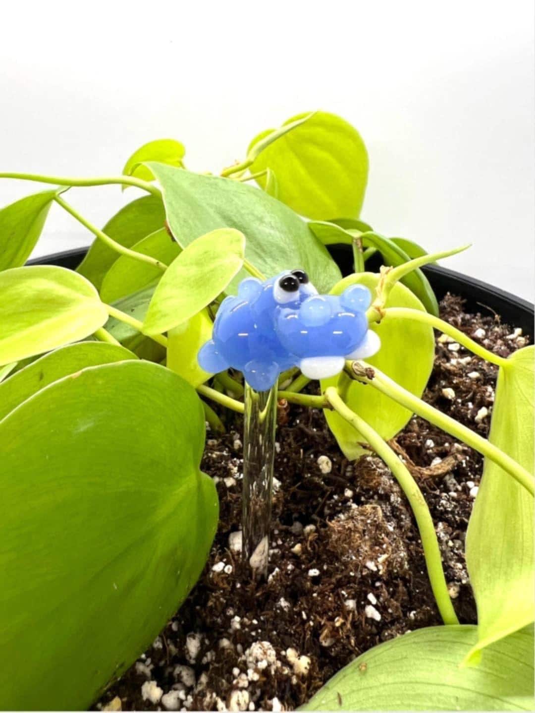 Blue Hippo Plant Stake