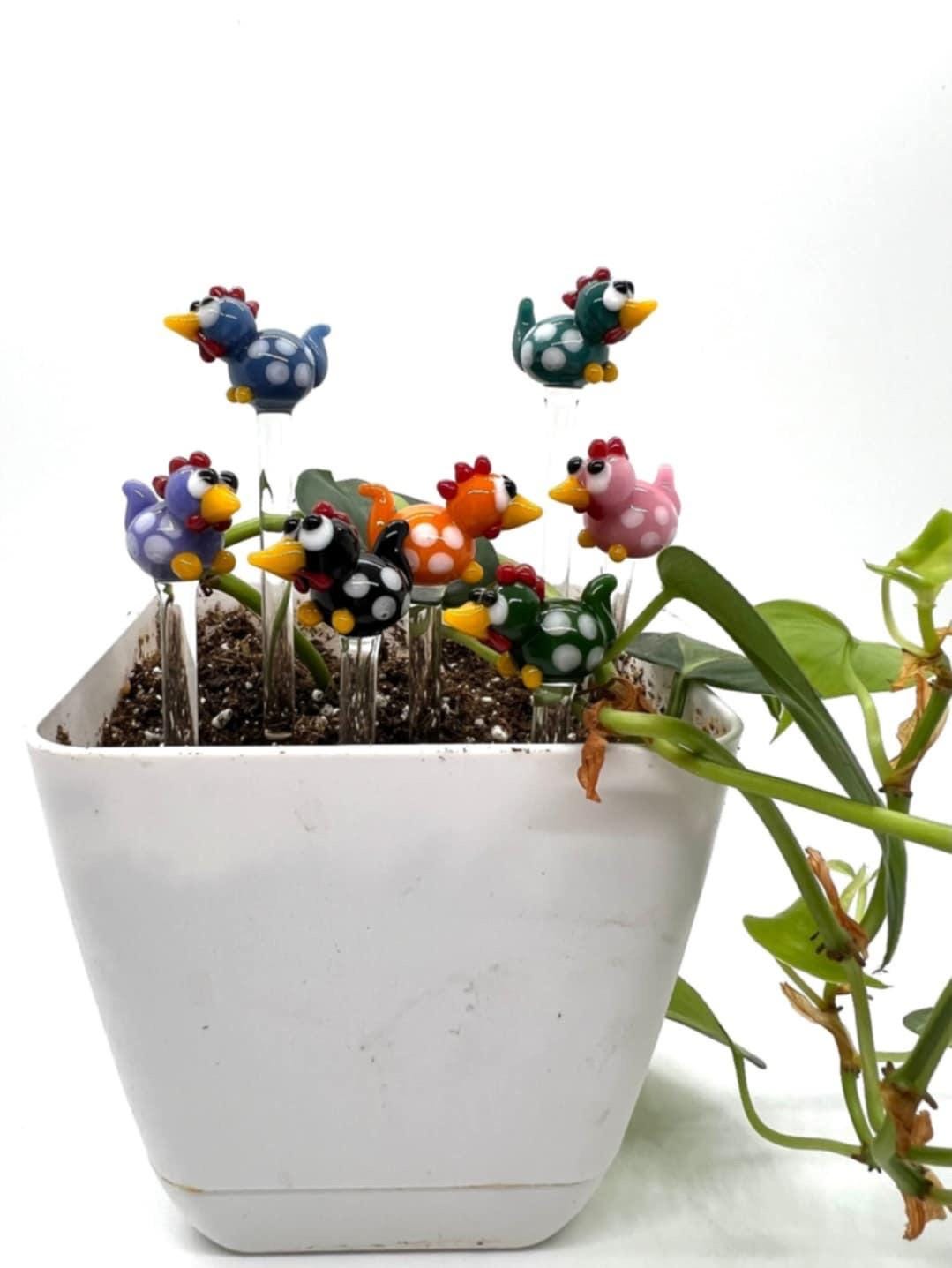 Chicken Plant Stake- Choose Your Favorite Color