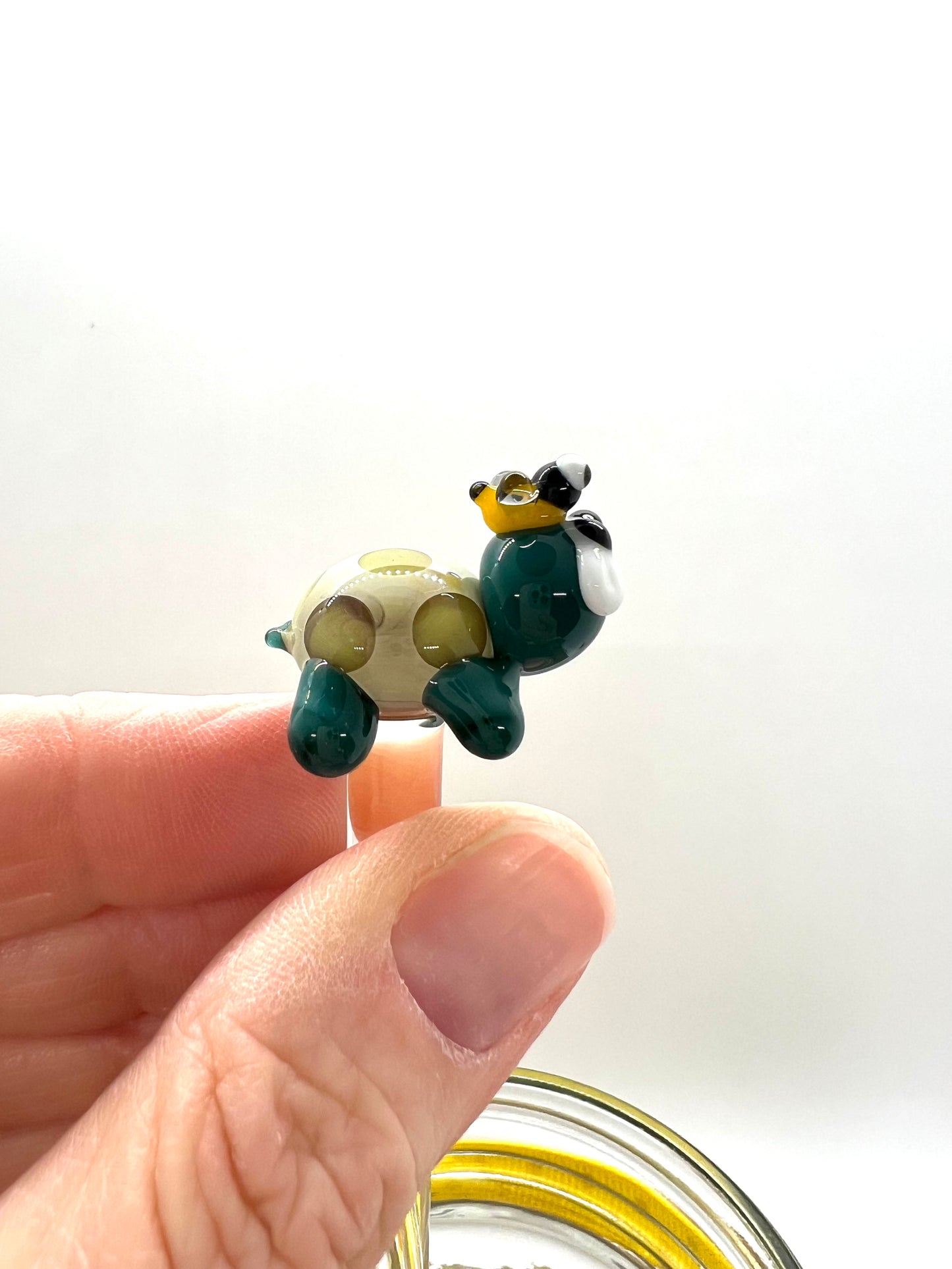 Turtle and Bee Glass Honey Drizzle Wand