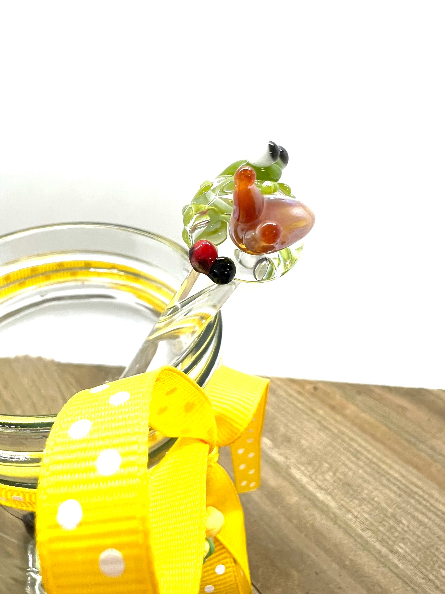 Garden Scene Glass Honey Drizzle Wand