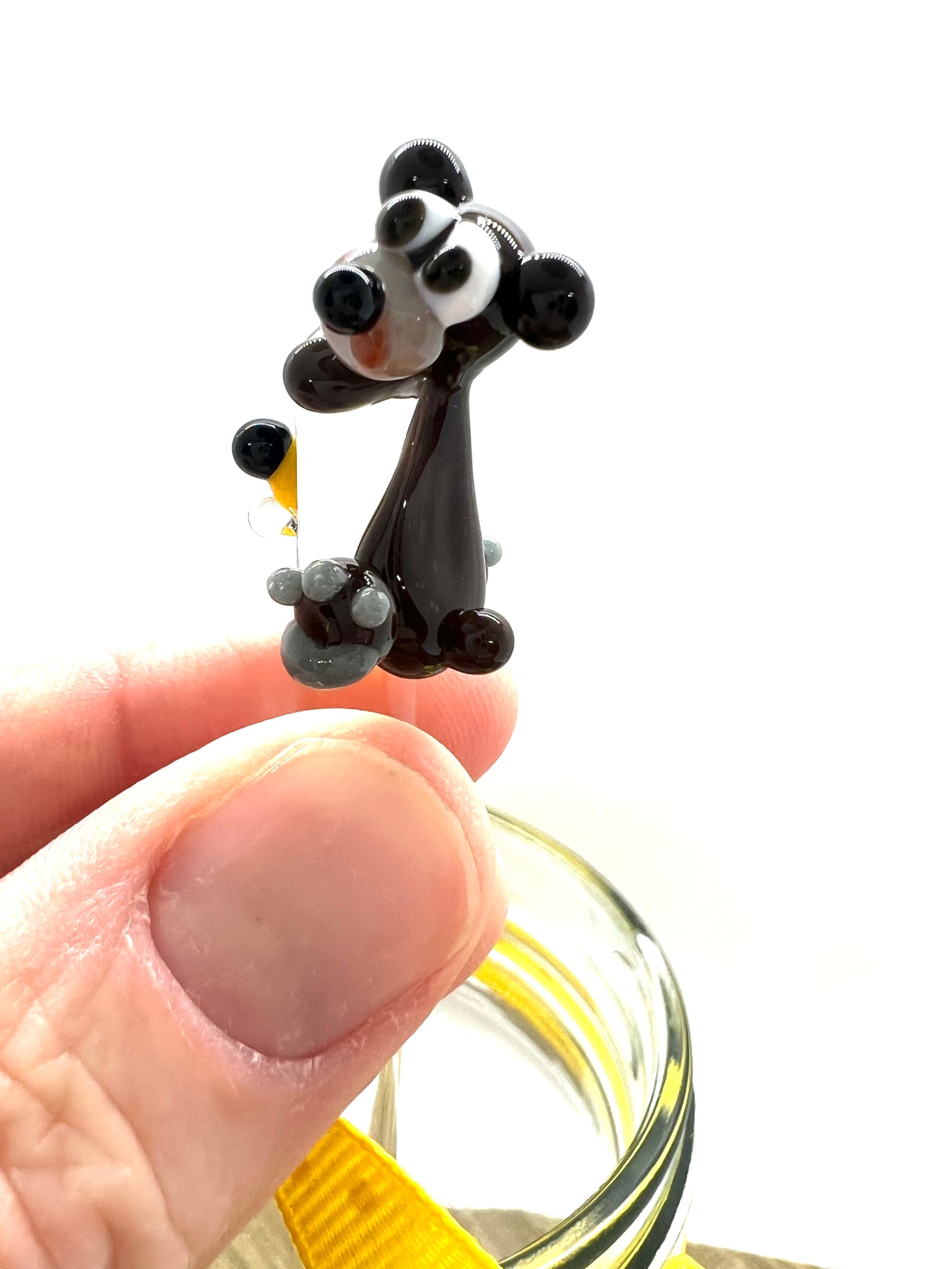 Bitsy Black Bear with Tiny Bees Honey Drizzle Wand