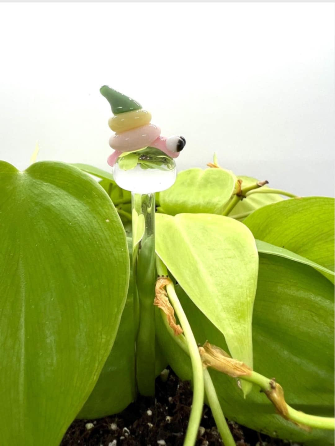 Pastel Snail Plant Stake