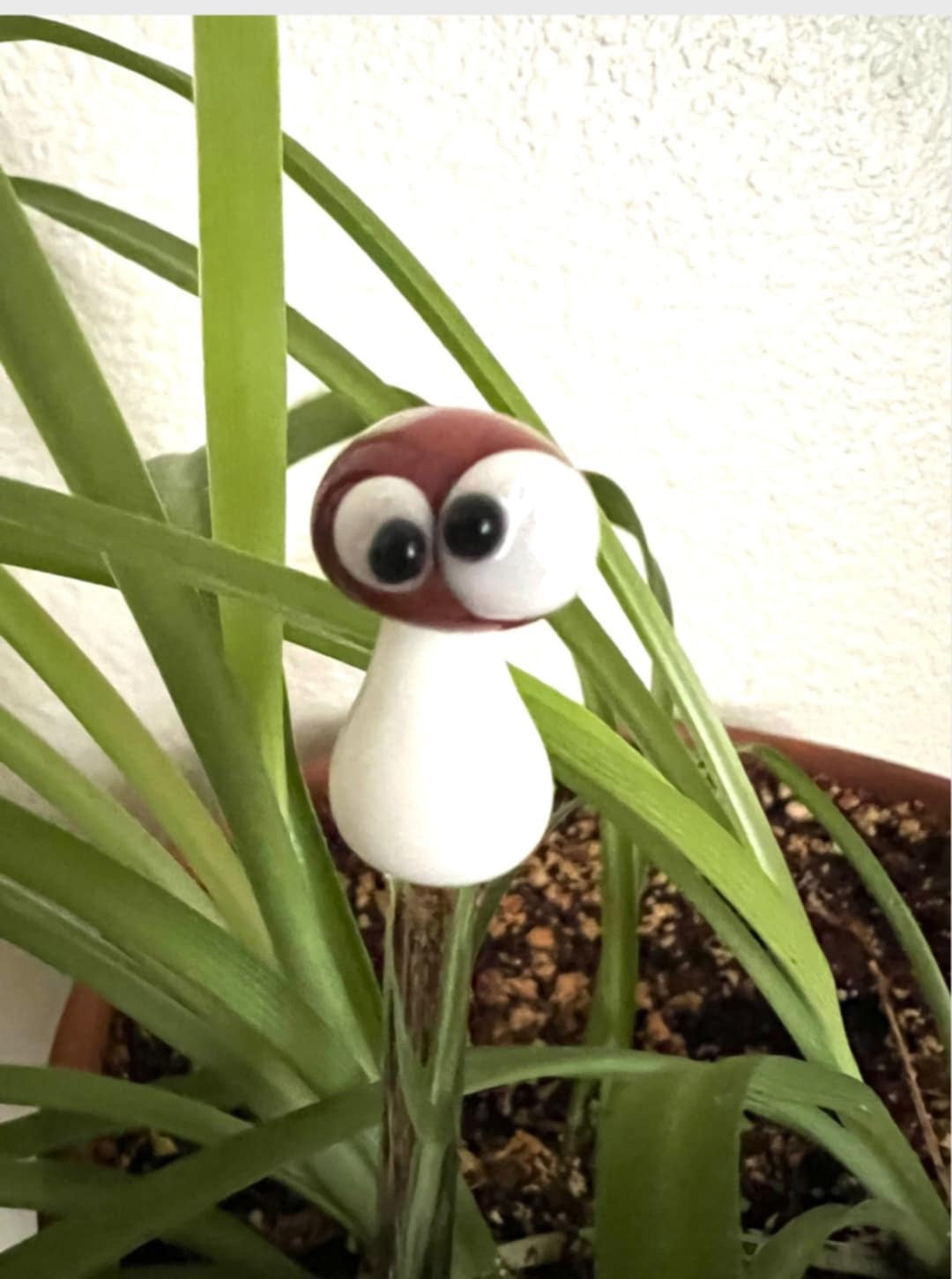 Silly Mushroom Plant Stake