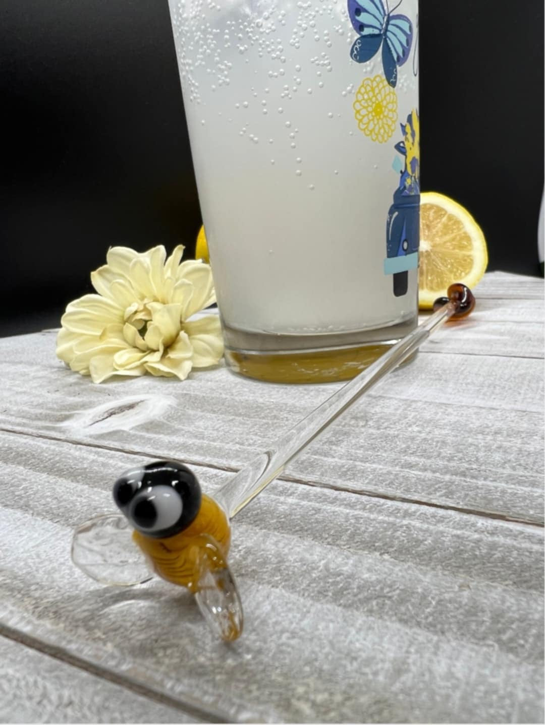 Bees Knees Glass Stir Stick- 7.5”