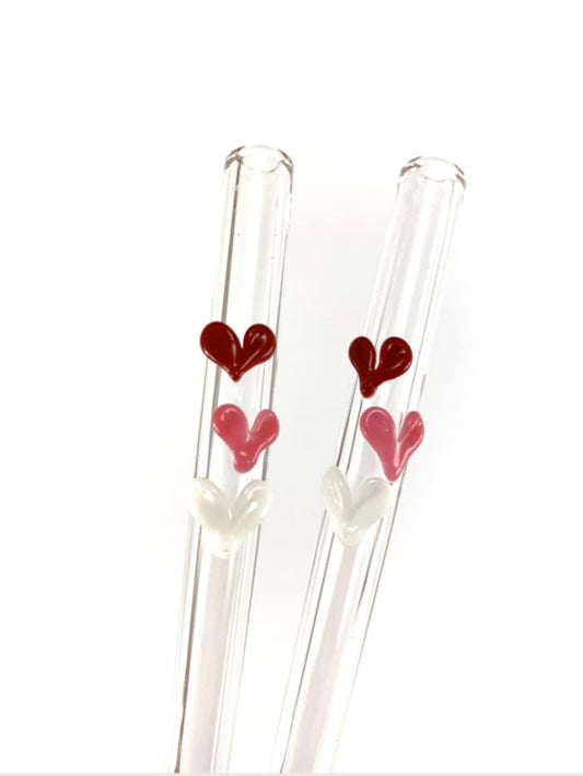 Valentines Sweet Hearts Straw- Set of 2