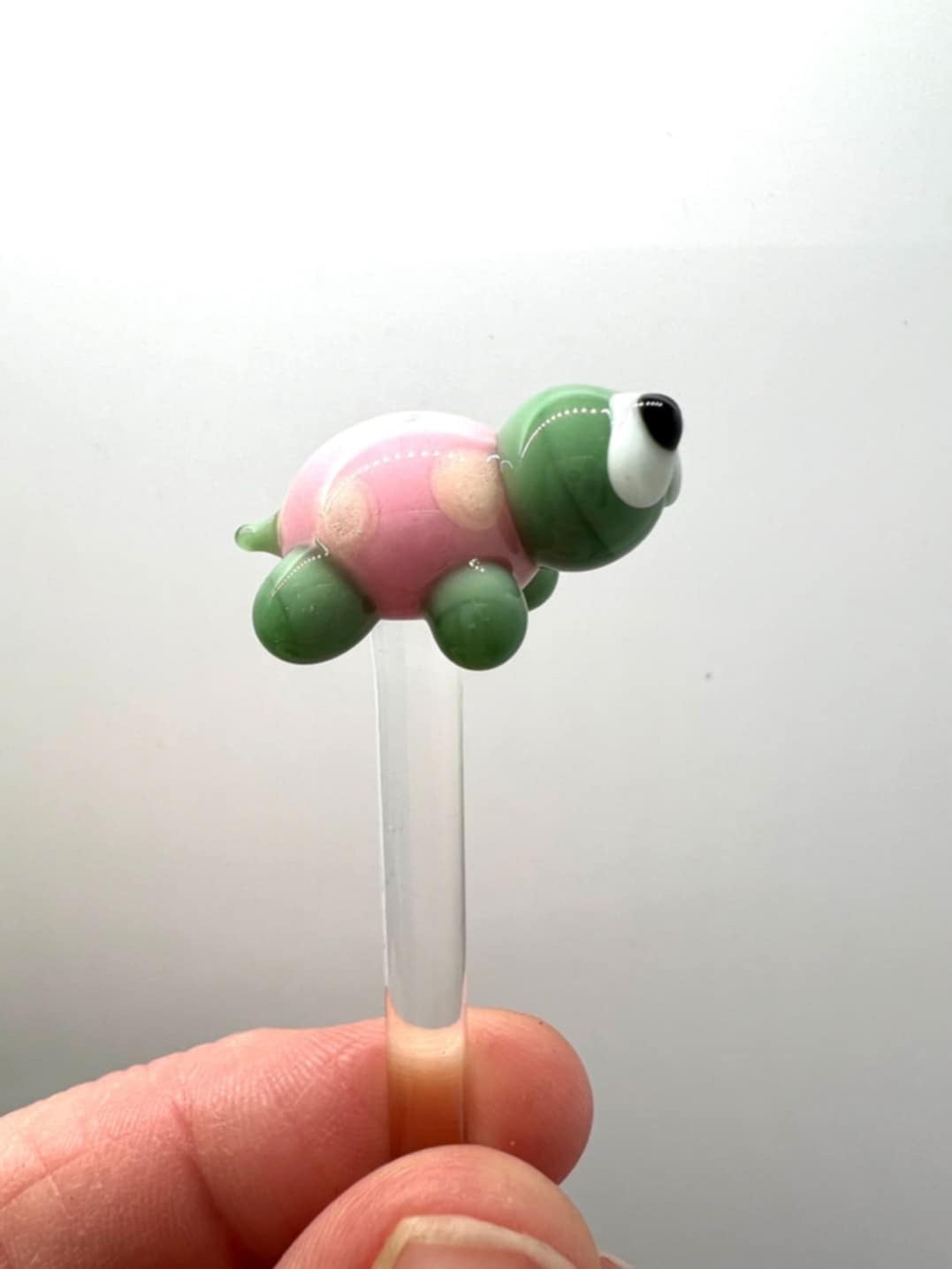 Turtle Glass Plant Stake- Choose your favorite