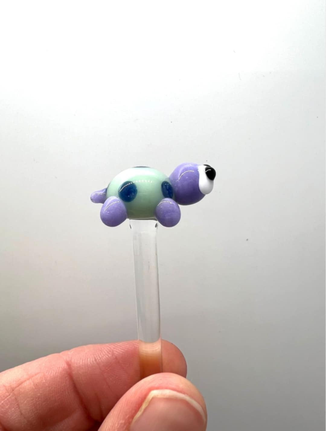 Turtle Glass Plant Stake- Choose your favorite