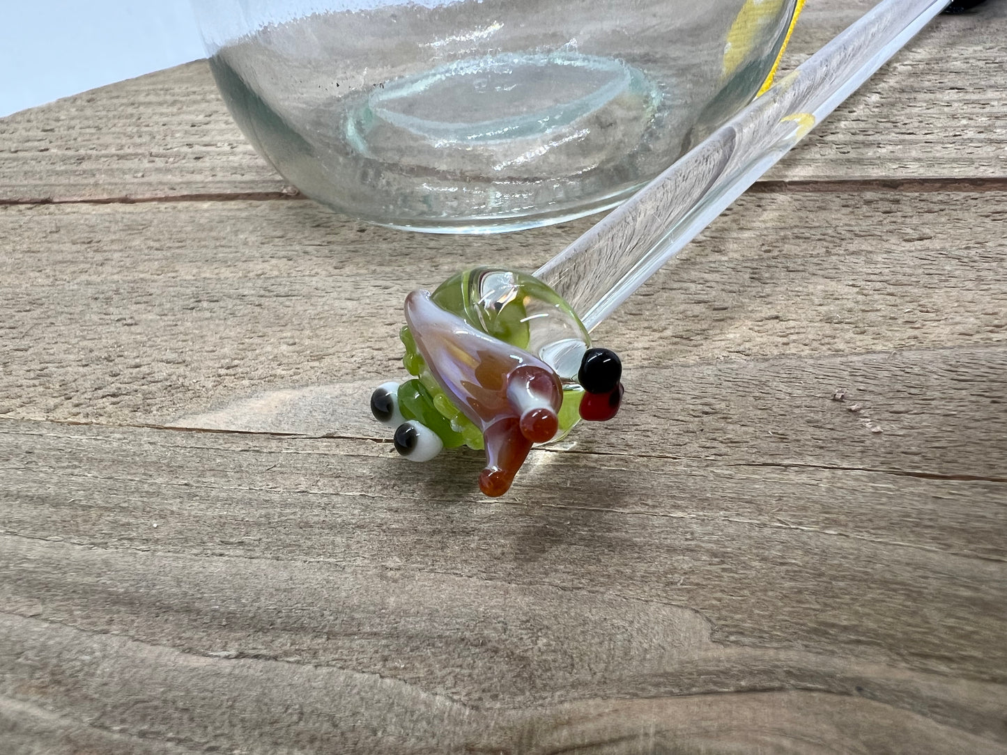Garden Scene Glass Honey Drizzle Wand