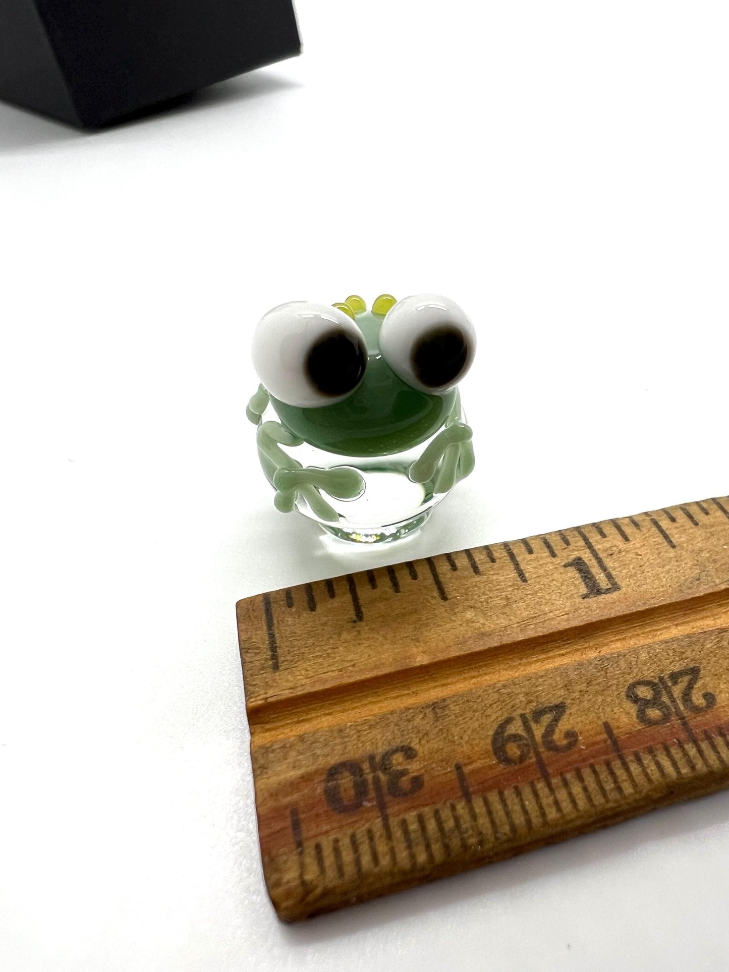 Sage Frog Miniature Glass Figurine