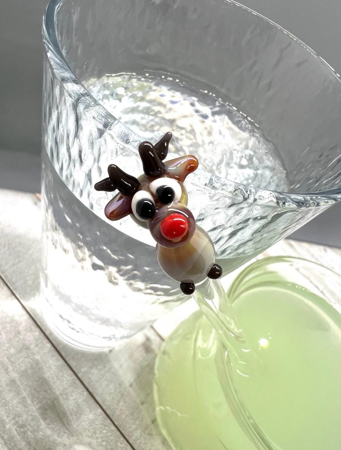 Reindeer Glass Stir Stick- 6” long