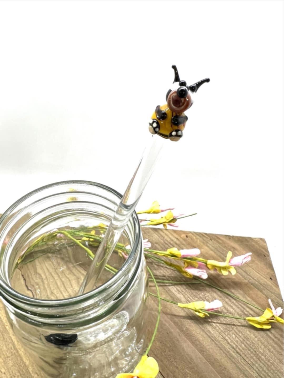 Bear with Bee Pajamas- Glass Hive Honey Drizzle Wand