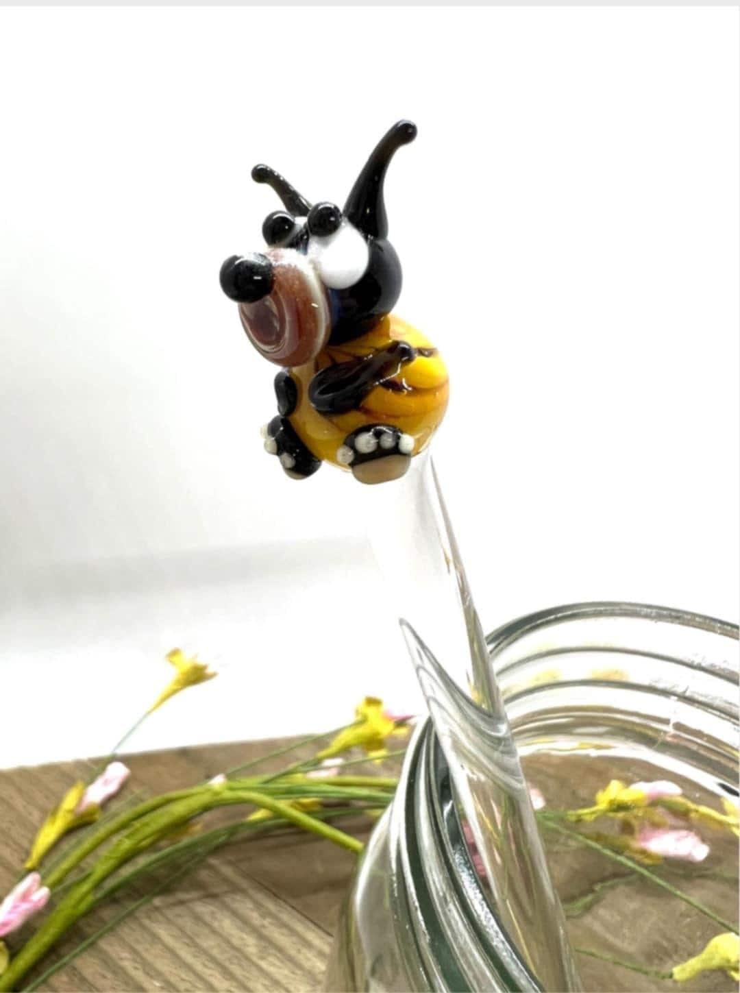 Bear with Bee Pajamas- Glass Hive Honey Drizzle Wand