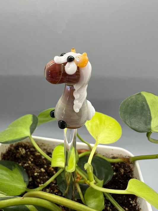 Palomino Horse Glass Plant Stake
