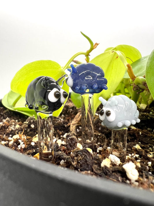 Roly Poly Glass Plant Stake